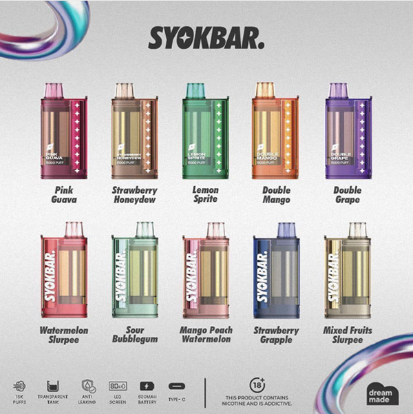 SYOKBAR 15000 PUFFS DISPOSABLE