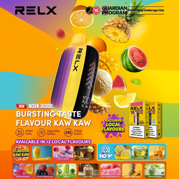 RELX NOVA 16000 PUFFS DISPOSABLE