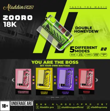 Aladdin Zooro 18000 Puffs